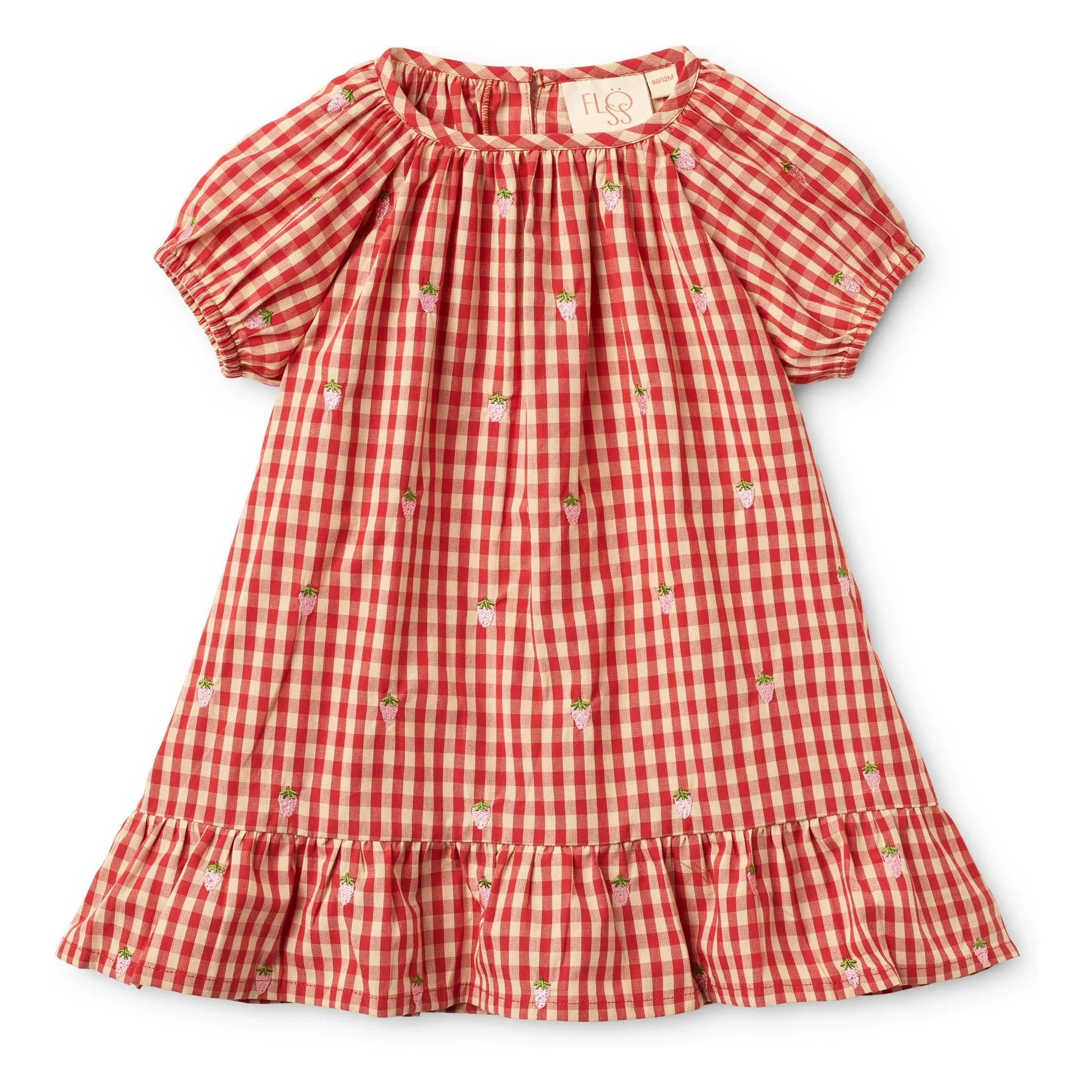 Flöss Red Molly Gingham Dress