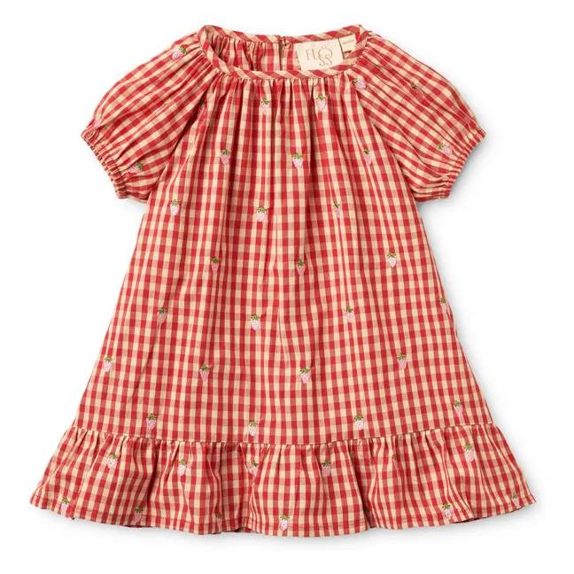 Robe Molly Vichy | Rouge
