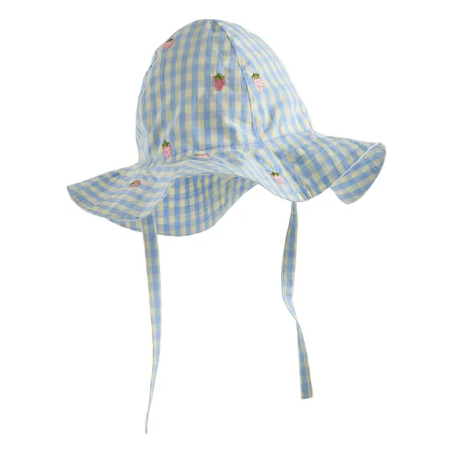 Sombrero Millie Vichy | Azul Pálido