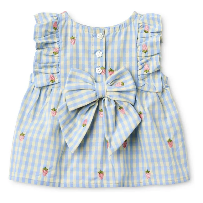 Robe Millie Vichy | Bleu pâle