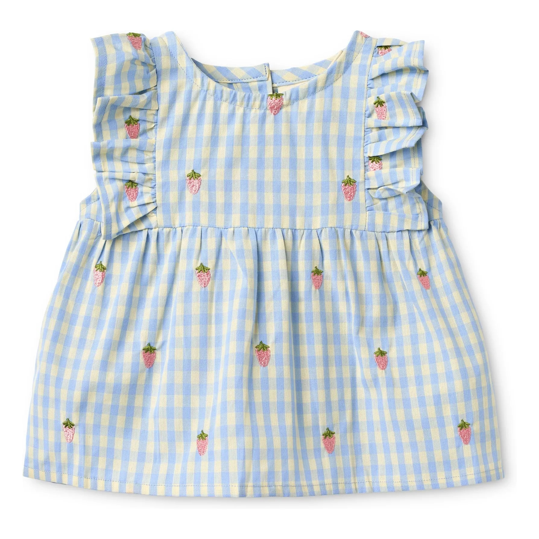 Flöss Pale Blue Millie Gingham Dress