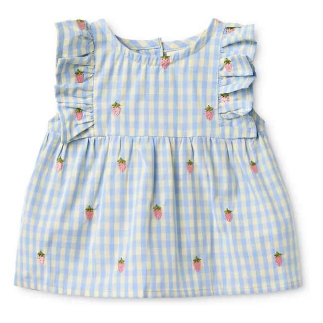 Robe Millie Vichy | Bleu pâle