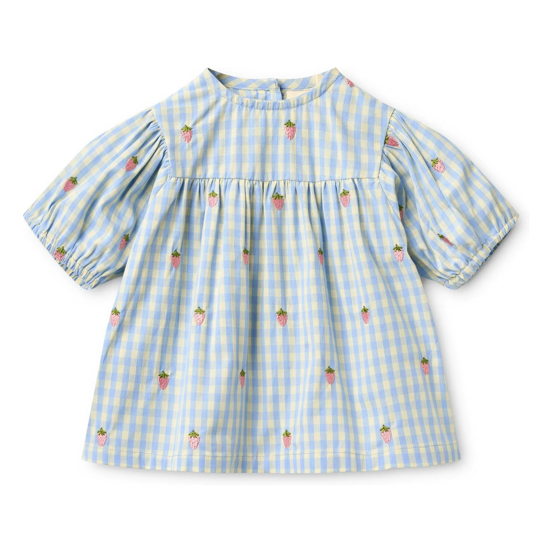 Flöss Pale Blue Millie Vichy Blouse