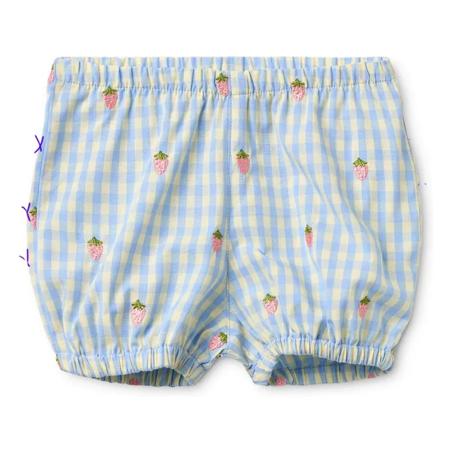 Ensemble Top et Short Millie Vichy | Bleu pâle