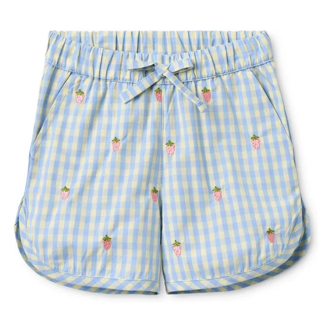 Short Millie Vichy | Bleu pâle