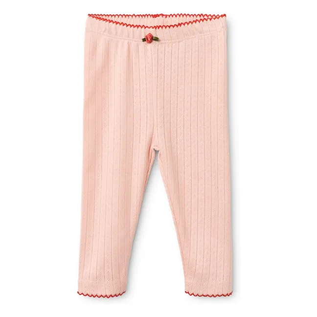 Leggings Pointelle Liva | Rosa Pálido