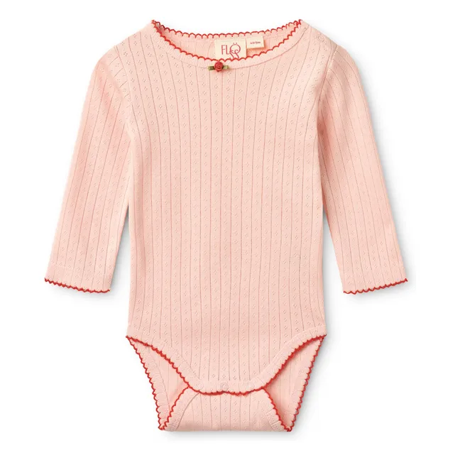 Body Pointelle Liva | Rose pâle