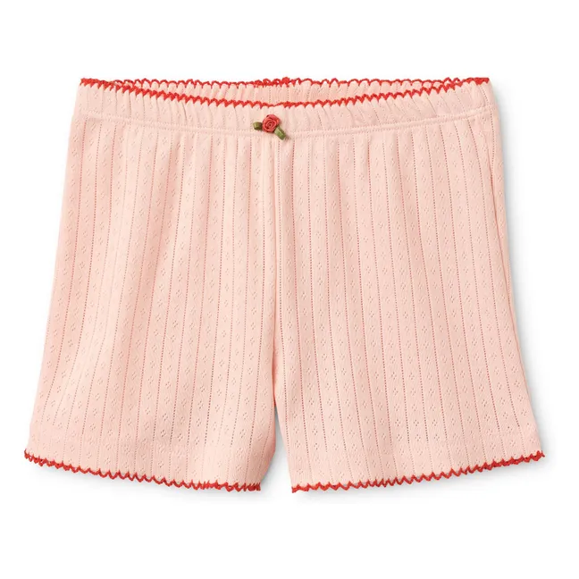 Pointelle Liva shorts | Pale Pink