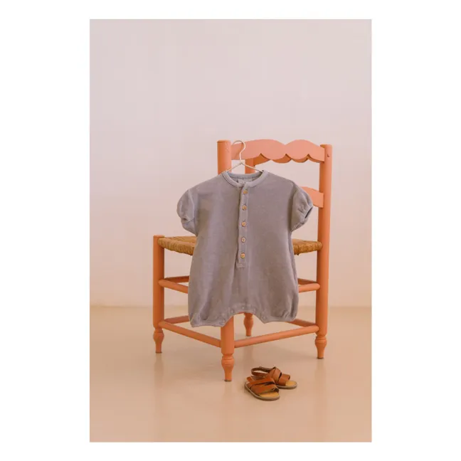 Pelele de algodón ecológico Bebecito | Gris