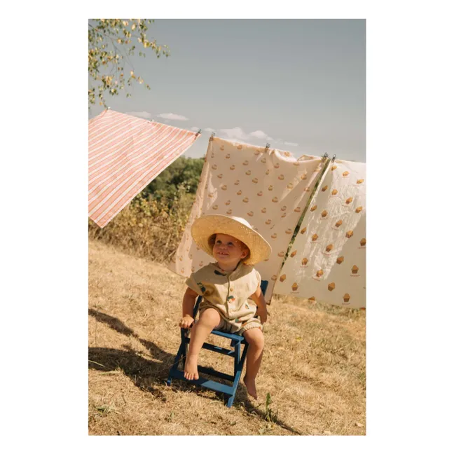 Pelele Bebecito Sandía Algodón Ecológico | Natural