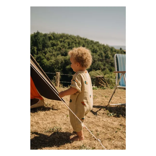 Combishort Bebecito Pastèques Coton Bio | Sauge