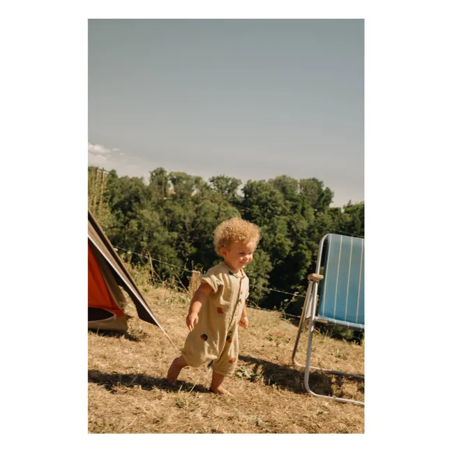 Combishort Bebecito Pastèques Coton Bio | Sauge