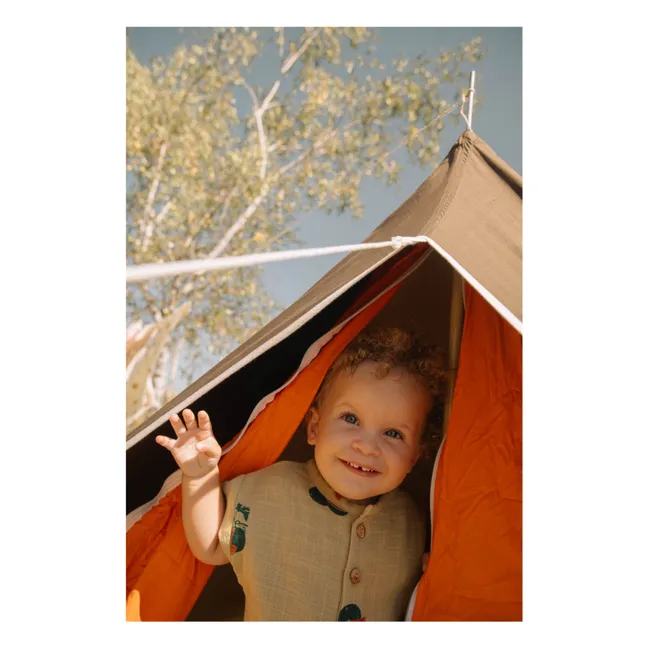 Pelele Bebecito Sandía Algodón Ecológico | Natural