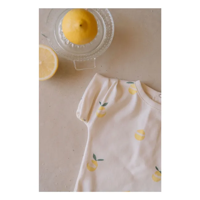 Body Bama Limones Algodón Ecológico | Crudo