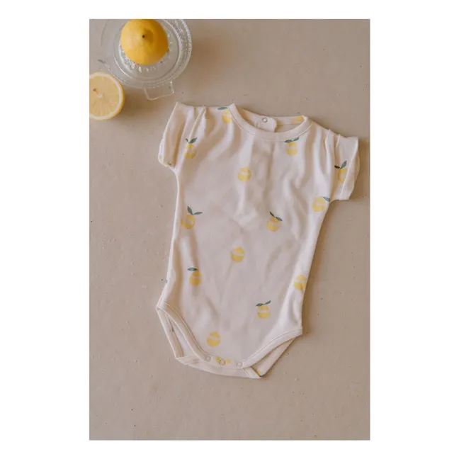 Body Bama Citrons Coton Bio | Ecru