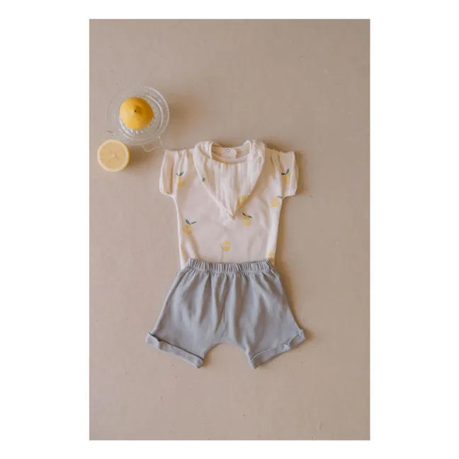 Short Simon Coton Bio | Bleu gris