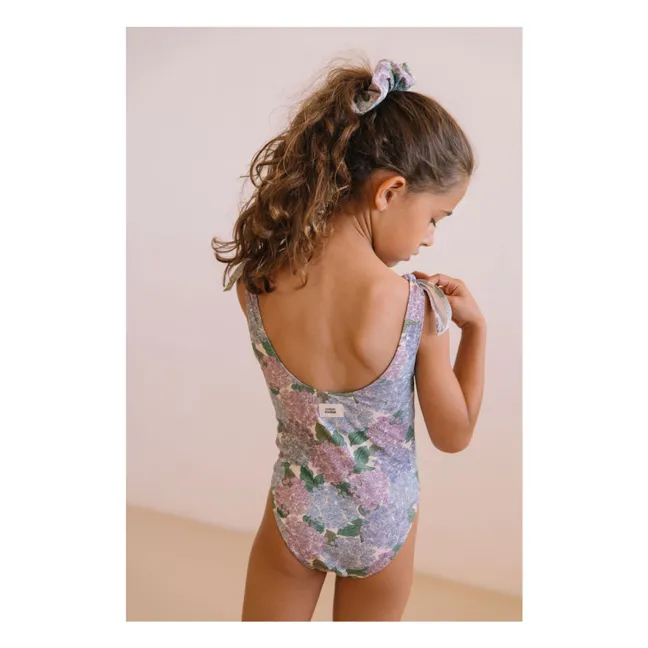 Roberta Fleurs Coton Bio Swimsuit | Lilac