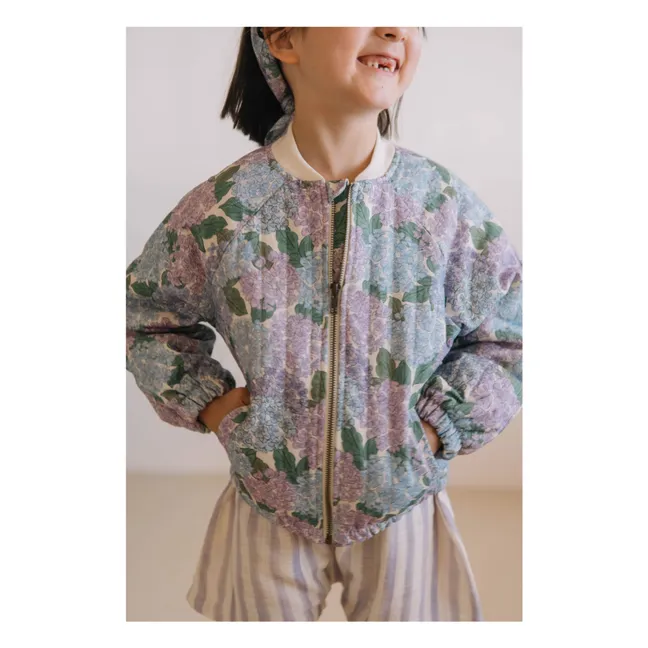 Bomber de algodón ecológico Léon Flowers | Lila