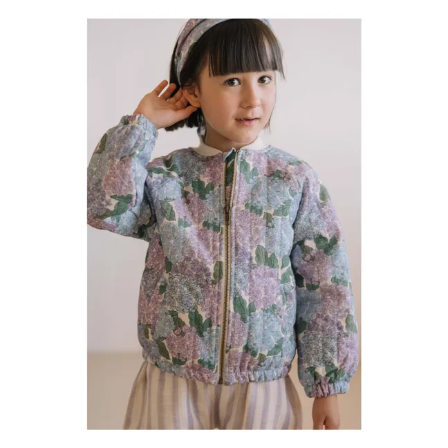 Bomber de algodón ecológico Léon Flowers | Lila