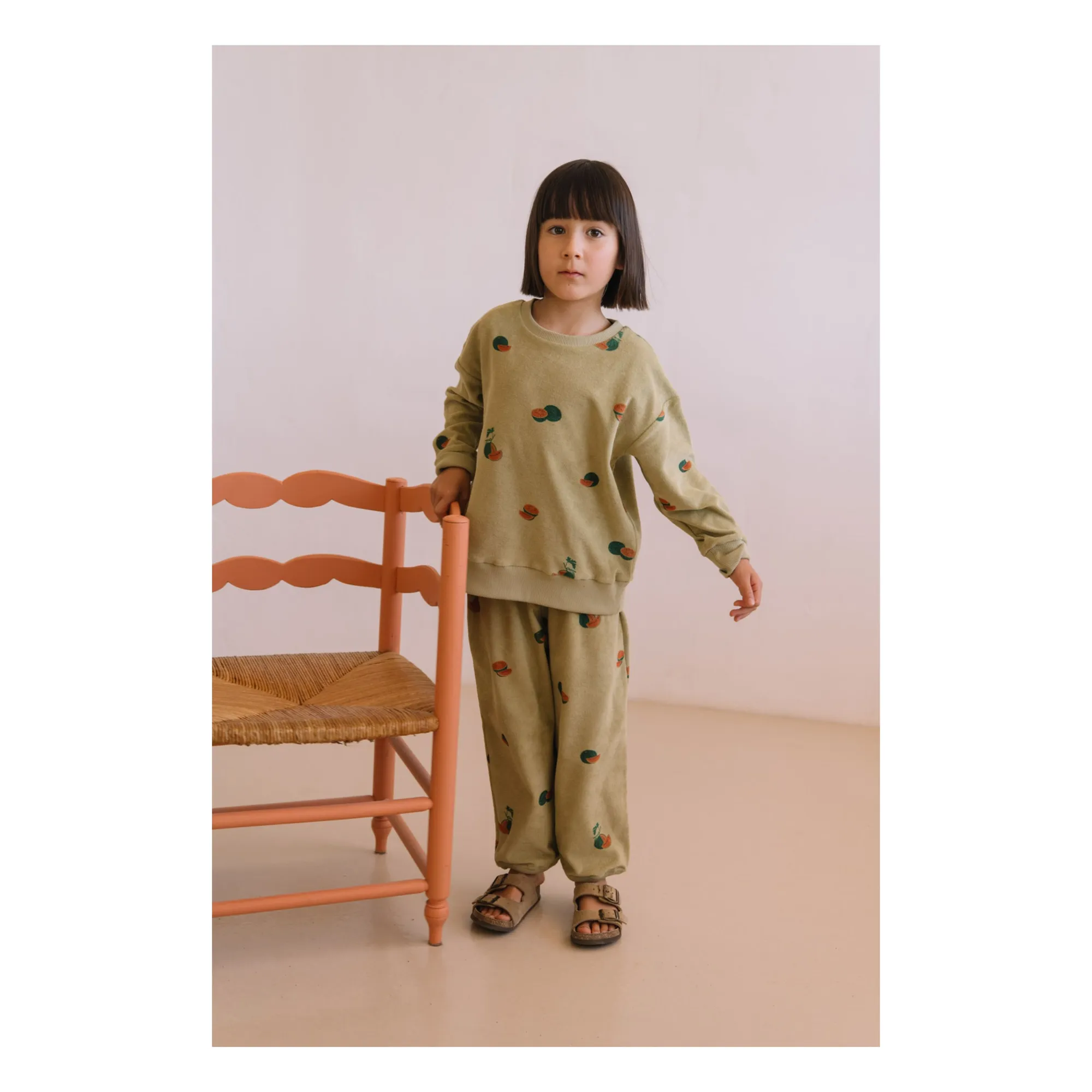 Sweat Bart Pastèques Eponge Coton Bio | Khaki- Image produit n°3