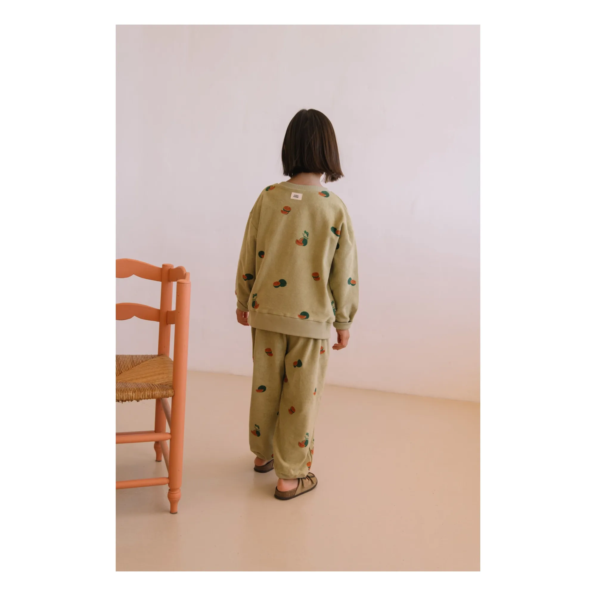 Sweat Bart Pastèques Eponge Coton Bio | Khaki- Image produit n°4
