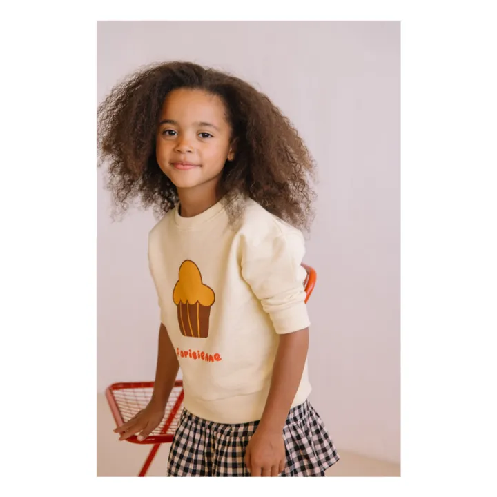 Sweat Bart Brioche Coton Bio | Jaune pâle- Image produit n°2