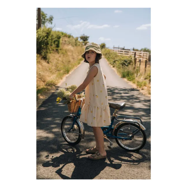 Robe Playa Citrons Eponge Coton Bio | Ecru