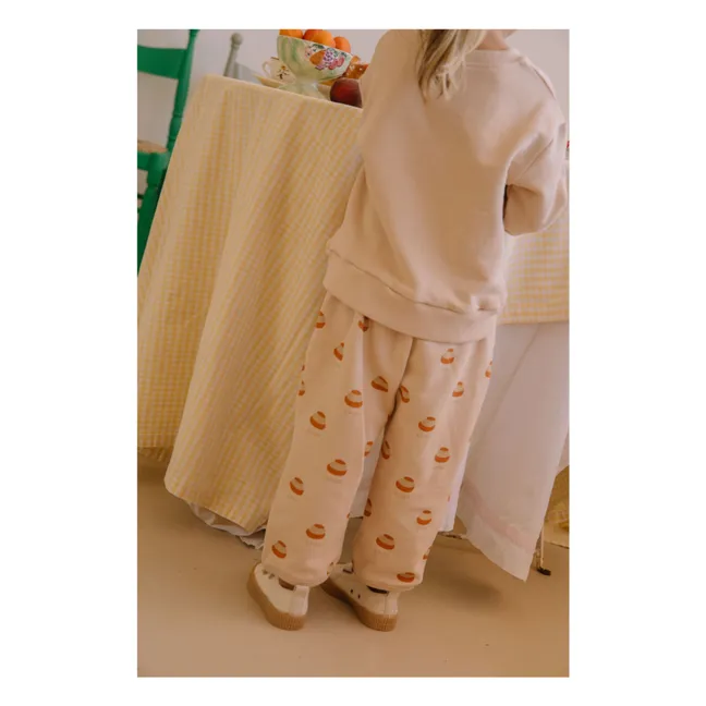 Pantalón polar de algodón orgánico Porgy Choux | Beige