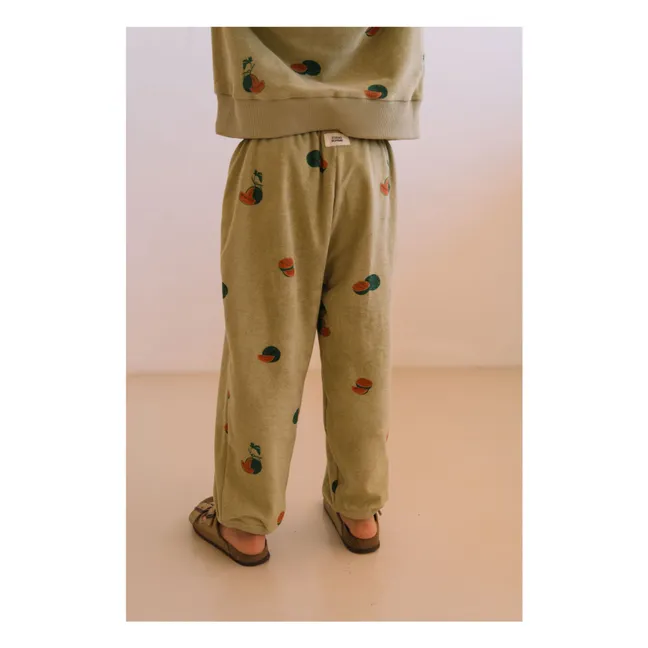 Porgy Watermelon Organic Cotton Towelling Pants | Khaki