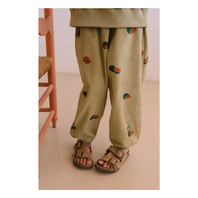 Pantaloni in spugna Porgy Watermelon | Khaki