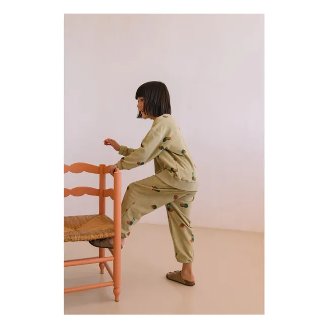 Pantaloni in spugna Porgy Watermelon | Khaki