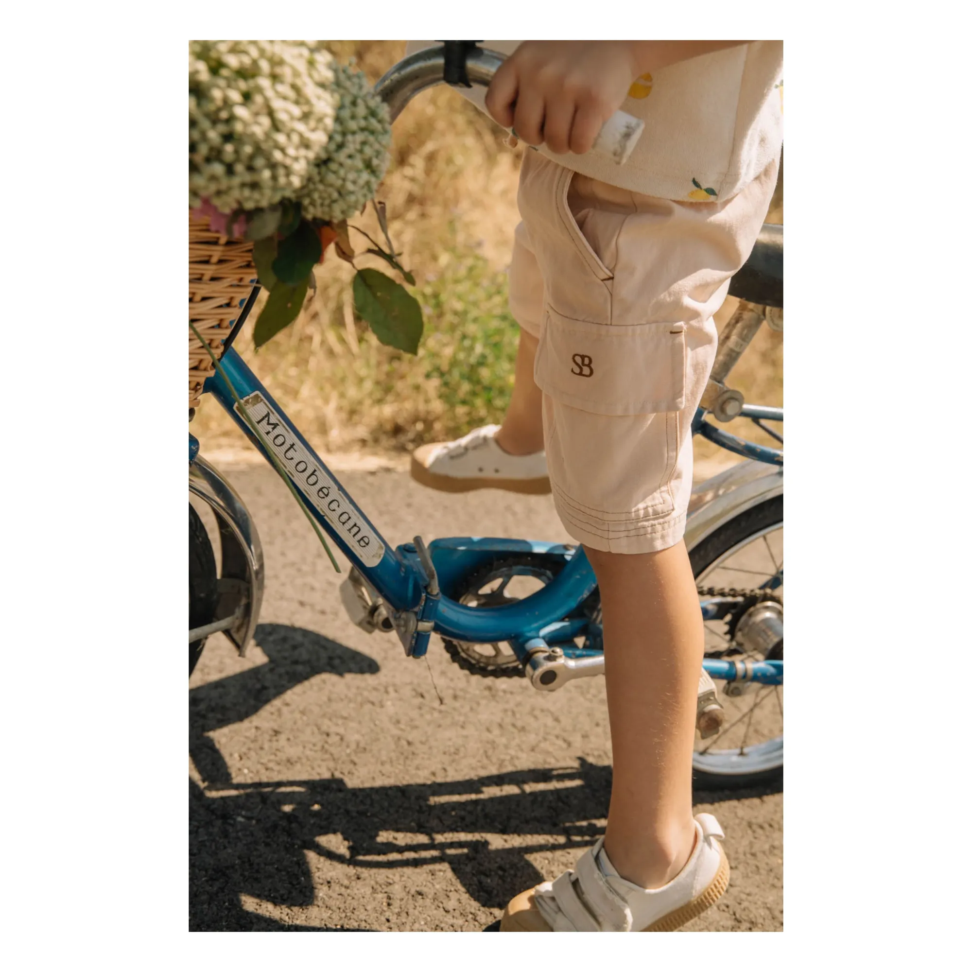Bermuda Cargo Coton Bio | Beige- Image produit n°3