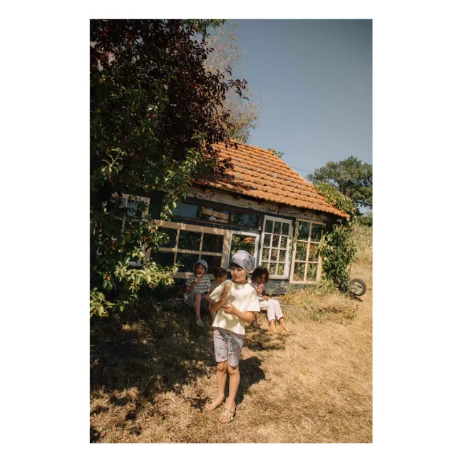 Ciclista Jeannie Flores Algodón Ecológico | Lila