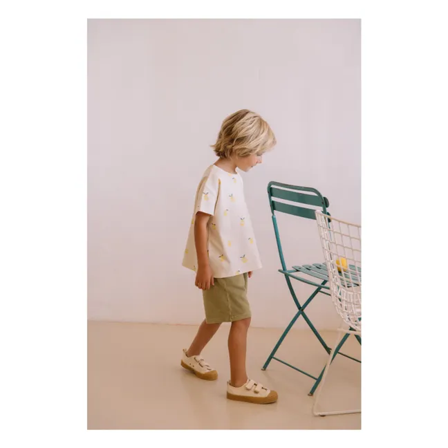 Basile organic cotton terry shorts | Khaki