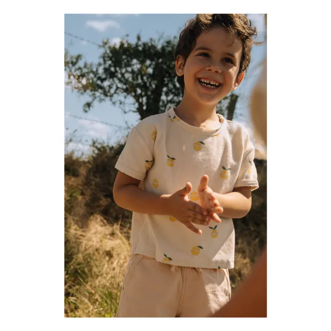 Bermuda Cargo Coton Bio | Beige
