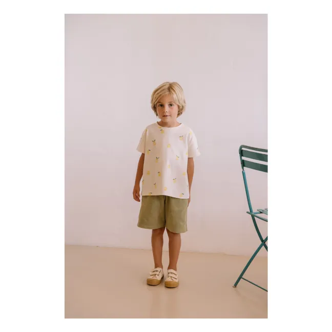 Basile organic cotton terry shorts | Khaki