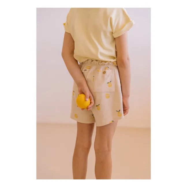 Georgy Short Lemons Organic Cotton Towelling | Sand