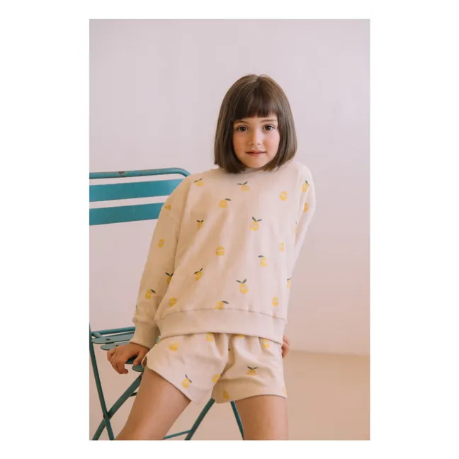 Georgy Short Lemons Organic Cotton Towelling | Sand