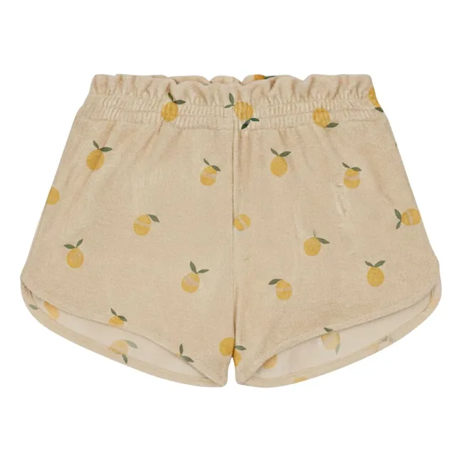 Georgy Short Lemons Organic Cotton Towelling | Sand