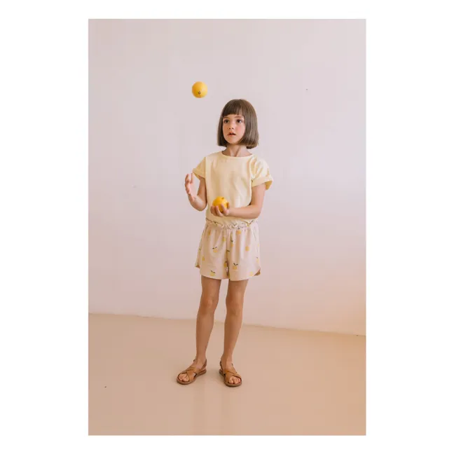 Georgy Short Lemons Organic Cotton Towelling | Sand