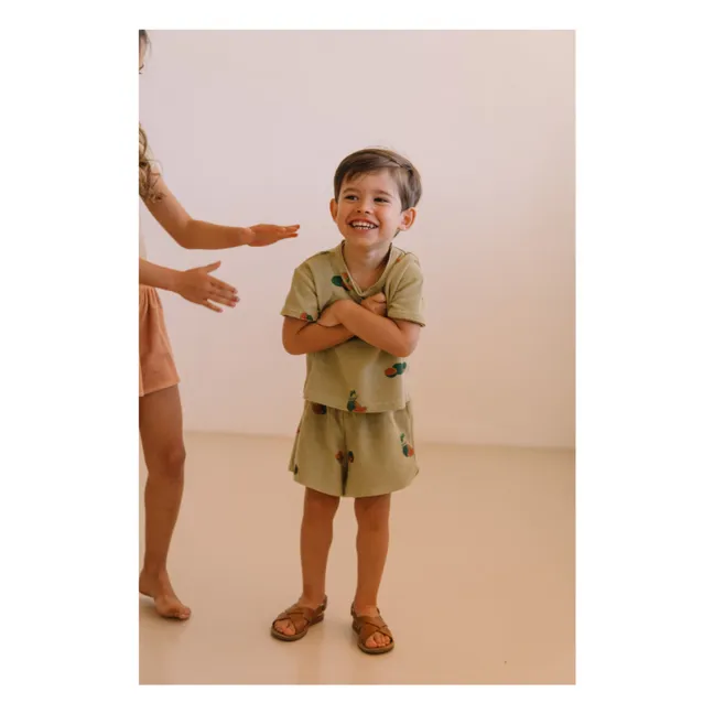 Short Georgy Pastèques Eponge Coton Bio | Khaki