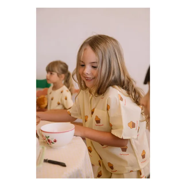 Chemise Voile Brioches Coton Bio | Jaune