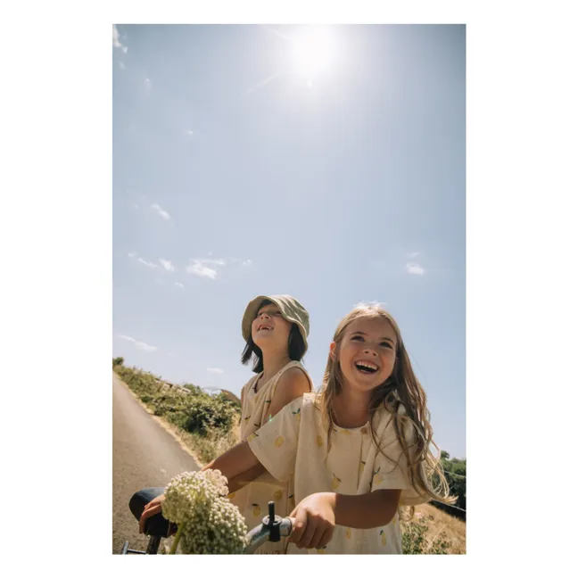 Camiseta Orso Lemons Gasa de algodón orgánico | Crudo