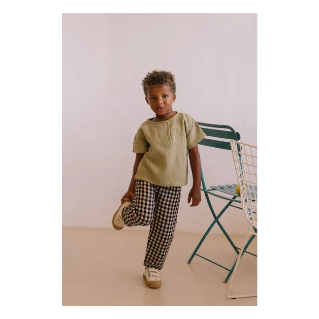 T-shirt Orso Gaze de Coton Bio | Khaki