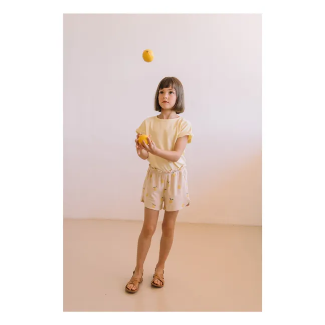 Bama organic cotton T-shirt | Pale yellow