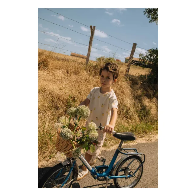 T-shirt Essential Citrons Eponge Coton Bio | Ecru