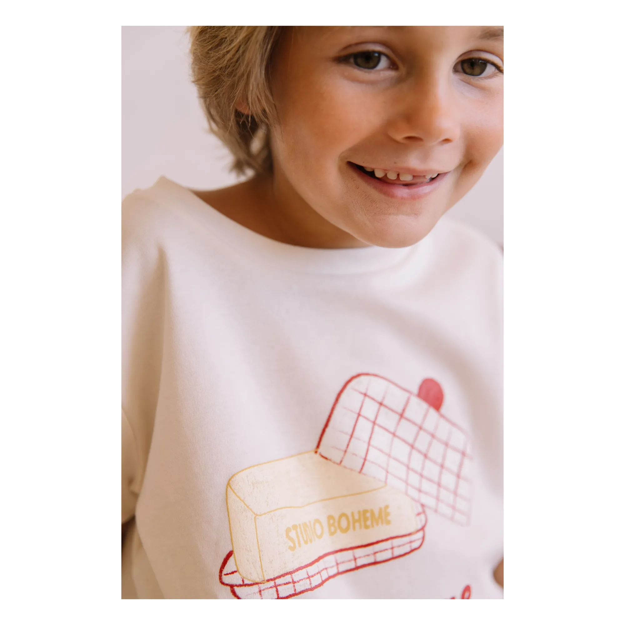 T-shirt Essential Beurrier Coton Bio | Ecru- Image produit n°3