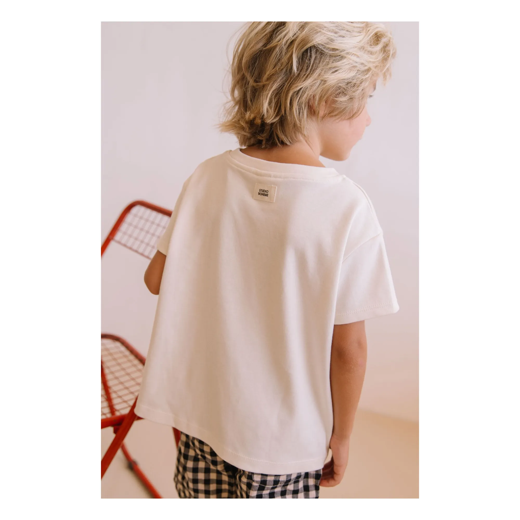 T-shirt Essential Beurrier Coton Bio | Ecru- Image produit n°4