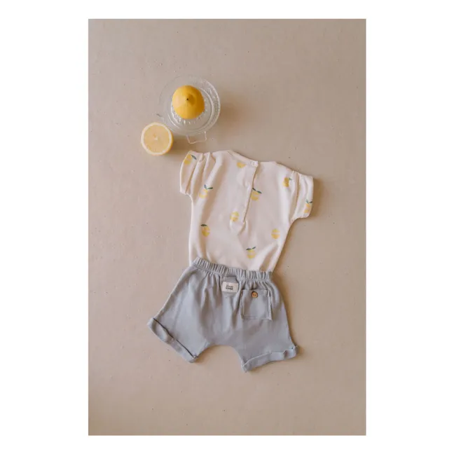 Short Simon Coton Bio | Bleu gris