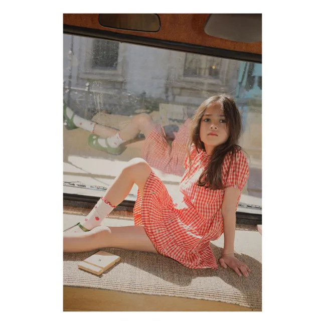 Robe Molly Vichy | Rouge